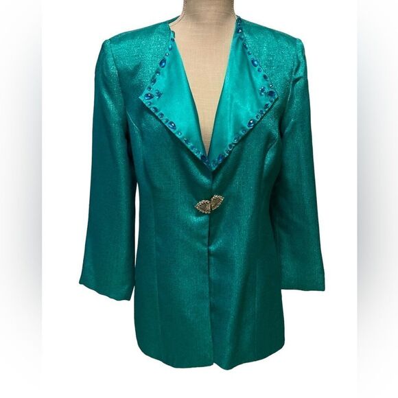 Vintage Danilo Green Jacket Blazer 10 - Picture 9 of 9